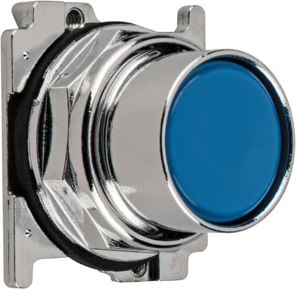 Eaton Cutler-Hammer - Flush Pushbutton Switch Operator - Blue, Round Button, Nonilluminated - Exact Tooling