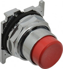 Eaton Cutler-Hammer - Extended Straight Pushbutton Switch Operator - Red, Round Button, Nonilluminated - Exact Tooling