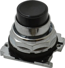 Eaton Cutler-Hammer - Extended Straight Pushbutton Switch Operator - Black, Round Button, Nonilluminated - Exact Tooling
