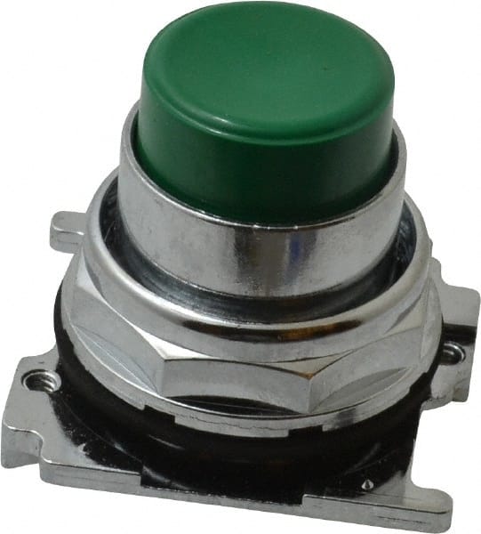 Eaton Cutler-Hammer - Extended Straight Pushbutton Switch Operator - Green, Round Button, Nonilluminated - Exact Tooling