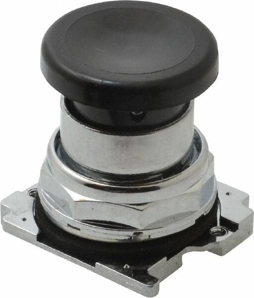 Eaton Cutler-Hammer - Extended Mushroom Head Pushbutton Switch Operator - Black, Round Button, Nonilluminated - Exact Tooling