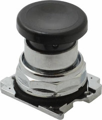 Eaton Cutler-Hammer - Extended Mushroom Head Pushbutton Switch Operator - Black, Round Button, Nonilluminated - Exact Tooling