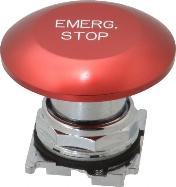 Eaton Cutler-Hammer - Extended Jumbo Mushroom Head Pushbutton Switch Emergency Stop - Red, Round Button, Nonilluminated - Exact Tooling