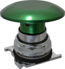 Eaton Cutler-Hammer - Extended Jumbo Mushroom Head Pushbutton Switch Operator - Green, Round Button, Nonilluminated - Exact Tooling