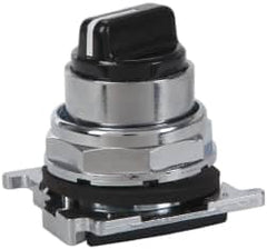 Eaton Cutler-Hammer - 30-1/2mm Mount Hole, 4 Position, Knob Operated, Selector Switch with Cam and Cap - Black, Maintained (MA) - Exact Tooling