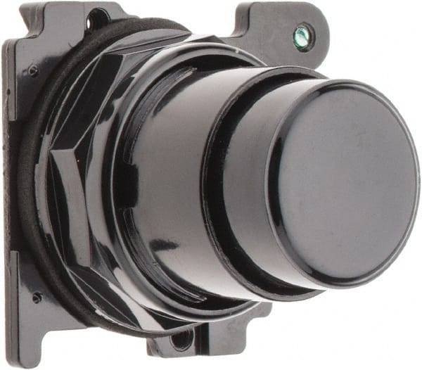 Eaton Cutler-Hammer - Extended Straight Pushbutton Switch Operator - Black, Round Button, Nonilluminated - Exact Tooling