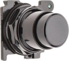 Eaton Cutler-Hammer - Extended Straight Pushbutton Switch Operator - Black, Round Button, Nonilluminated - Exact Tooling