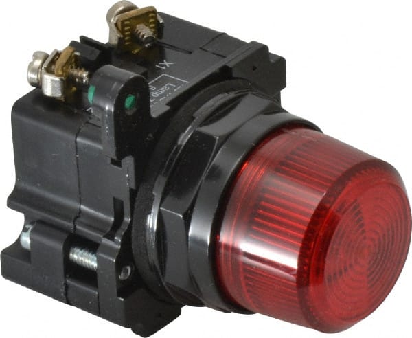 Eaton Cutler-Hammer - 120 VAC Red Lens Incandescent Indicating Light - Corrosion Resistant, Oiltight, Watertight - Exact Tooling