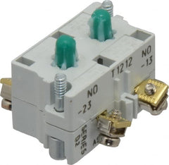 Eaton Cutler-Hammer - 2NO, 0.5 Amp, Electrical Switch Contact Block - 120 VAC/VDC, Pressure Terminal, 30-1/2mm Hole, For Use with E34 Operators, Standard 10250T - Exact Tooling