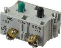 Eaton Cutler-Hammer - 2NO, 0.5 Amp, Electrical Switch Contact Block - 120 VAC/VDC, Pressure Terminal, 30-1/2mm Hole, For Use with E34 Operators, Standard 10250T - Exact Tooling
