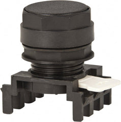 Eaton Cutler-Hammer - 25mm Mount Hole, Flush, Pushbutton Switch Only - Round, Black Pushbutton, Nonilluminated, Momentary (MO) - Exact Tooling