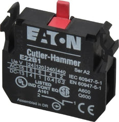 Eaton Cutler-Hammer - NC, Electrical Switch Contact Block - 22-1/2mm Hole, For Use with Indicating Lights, Pushbuttons - Exact Tooling
