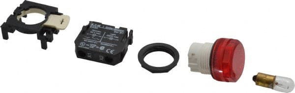 Eaton Cutler-Hammer - 24 VAC/VDC Red Lens Incandescent Indicating Light - Round Lens - Exact Tooling