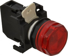 Eaton Cutler-Hammer - 120 VAC/VDC Red Lens Incandescent Indicating Light - Round Lens - Exact Tooling