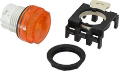 Eaton Cutler-Hammer - Round Pilot and Indicator Light Lens - Amber, 25mm Lens Diameter - Exact Tooling