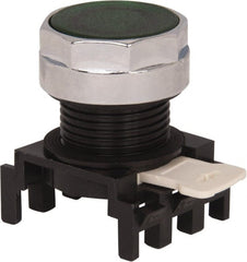 Eaton Cutler-Hammer - 25mm Mount Hole, Flush, Pushbutton Switch Only - Round, Green Pushbutton, Illuminated, Momentary (MO) - Exact Tooling