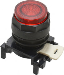 Eaton Cutler-Hammer - 25mm Mount Hole, Extended Straight, Pushbutton Switch Only - Round, Red Pushbutton, Illuminated, Momentary (MO) - Exact Tooling