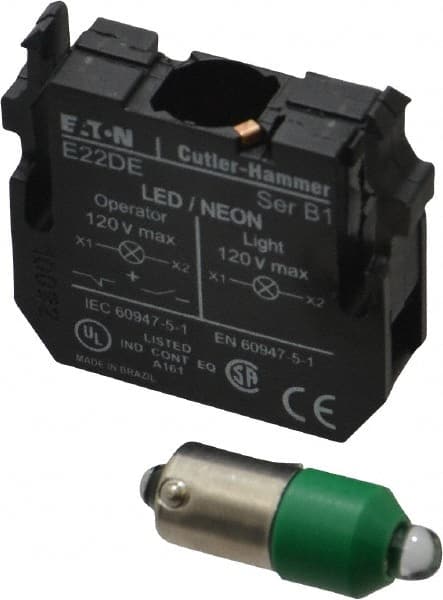 Eaton Cutler-Hammer - 24 VAC/VDC Green Lens LED Indicating Light - Exact Tooling