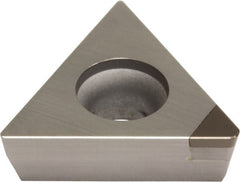 Sumitomo - TPGA221 Grade BN2000 PCBN Turning Insert - Uncoated, 60° Triangle, 1/4" Inscr Circle, 1/8" Thick, 1/64" Corner Radius - Exact Tooling