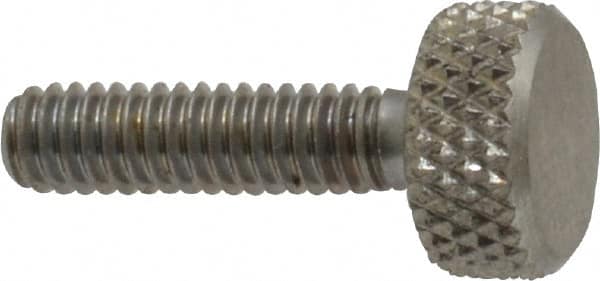 Gibraltar - #8-32 Knurled Shoulderless Grade 18-8 Stainless Steel Thumb Screw - Exact Tooling