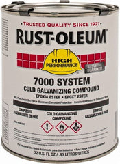 Rust-Oleum - 1 Qt Zinc Cold Galvanizing Compound - Comes in Pail - Exact Tooling
