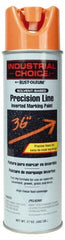Rust-Oleum - 17 fl oz Orange Marking Paint - 600' to 700' Coverage at 1" Wide, Solvent-Based Formula - Exact Tooling