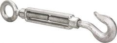 Made in USA - 2,700 Lb Load Limit, 3/4" Thread Diam, 6" Take Up, Steel Hook & Eye Turnbuckle - 17-3/4" Closed Length - Exact Tooling