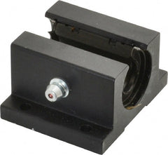 L.M76 - 0.5005" Inside Diam, Open Single Pillow Block Linear Bearing - 2" Overall Width - Exact Tooling