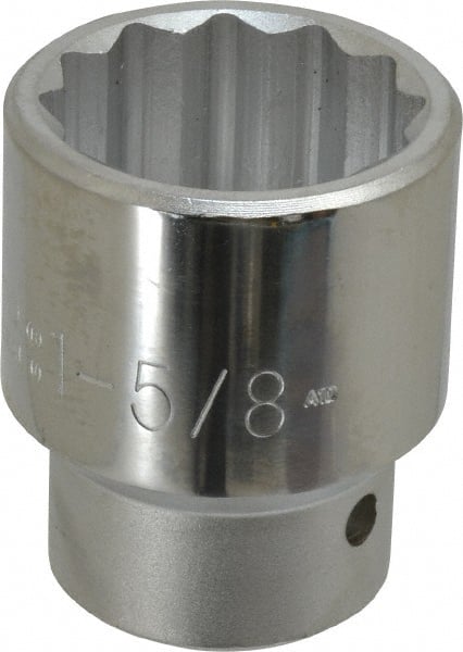 Proto - 1-5/8", 1" Drive, Standard Hand Socket - 12 Points, 3-1/4" OAL - Exact Tooling