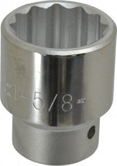 Proto - 1-5/8", 1" Drive, Standard Hand Socket - 12 Points, 3-1/4" OAL - Exact Tooling