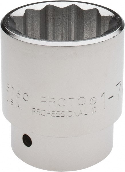 Proto - 1-7/8", 1" Drive, Standard Hand Socket - 12 Points, 3-5/16" OAL - Exact Tooling