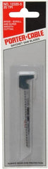 Porter-Cable - 3" Long, 20 Teeth per Inch, Carbon Steel Jig Saw Blade - Toothed Edge, 3/16" Wide x 0.048" Thick, Hook Shank, Ground Taper Tooth Set - Exact Tooling