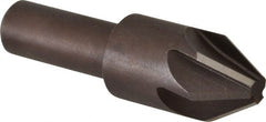 Keo - 3/4" Head Diam, 1/2" Shank Diam, 6 Flute 60° High Speed Steel Countersink - Exact Tooling