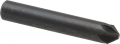 Keo - 1/4" Head Diam, 1/4" Shank Diam, 6 Flute 82° High Speed Steel Countersink - Exact Tooling