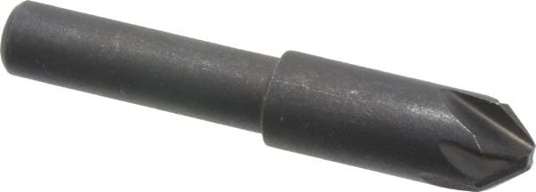 Keo - 5/16" Head Diam, 1/4" Shank Diam, 6 Flute 82° High Speed Steel Countersink - Exact Tooling