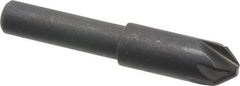 Keo - 5/16" Head Diam, 1/4" Shank Diam, 6 Flute 82° High Speed Steel Countersink - Exact Tooling