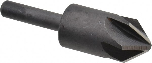 Keo - 5/8" Head Diam, 1/4" Shank Diam, 6 Flute 82° High Speed Steel Countersink - Exact Tooling