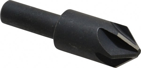 Keo - 5/8" Head Diam, 3/8" Shank Diam, 6 Flute 82° High Speed Steel Countersink - Exact Tooling