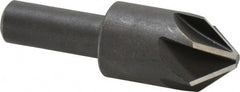 Keo - 7/8" Head Diam, 1/2" Shank Diam, 6 Flute 82° High Speed Steel Countersink - Exact Tooling