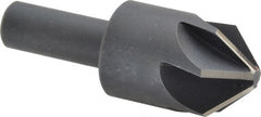Keo - 1" Head Diam, 1/2" Shank Diam, 6 Flute 90° High Speed Steel Countersink - Exact Tooling