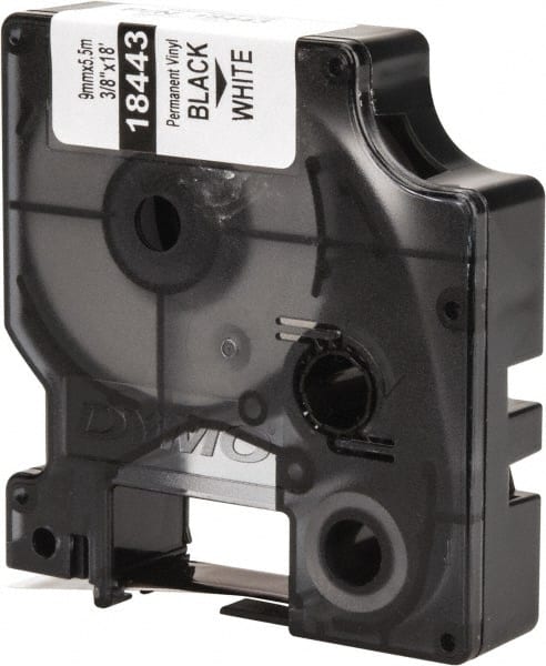 Dymo - 216" Long, White Vinyl Tape - For Rhino 3000, RHINO 4200, 5000, 5200, 6000, 6500 - Exact Tooling