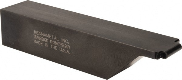 Kennametal - TRAO, Right Hand Cut, 1-1/4" Shank Height x 1-1/4" Shank Width, Neutral Rake Indexable Turning Toolholder - 6" OAL, RC..23 Insert Compatibility, Series K-Lock - Exact Tooling