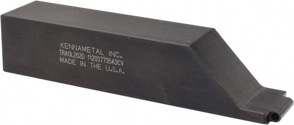 Kennametal - TRAO, Left Hand Cut, 1-1/4" Shank Height x 1-1/4" Shank Width, Neutral Rake Indexable Turning Toolholder - 6" OAL, RC..23 Insert Compatibility, Series K-Lock - Exact Tooling