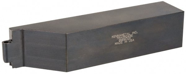 Kennametal - TRAO, Right Hand Cut, 1-1/2" Shank Height x 1-1/2" Shank Width, Neutral Rake Indexable Turning Toolholder - 7" OAL, RC..35 Insert Compatibility, Series K-Lock - Exact Tooling