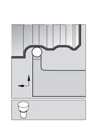 Kennametal - TRHO, Right Hand Cut, 1" Shank Height x 1" Shank Width, Neutral Rake Indexable Turning Toolholder - 6" OAL, RC..152 Insert Compatibility, Series K-Lock - Exact Tooling