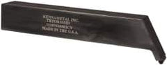 Kennametal - TRTO, Right Hand Cut, 1" Shank Height x 1" Shank Width, Neutral Rake Indexable Turning Toolholder - 6" OAL, RC..152 Insert Compatibility, Series K-Lock - Exact Tooling