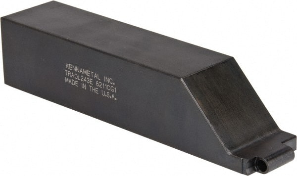 Kennametal - TRAO, Left Hand Cut, 1-1/2" Shank Height x 1-1/2" Shank Width, Neutral Rake Indexable Turning Toolholder - 7" OAL, RC..35 Insert Compatibility, Series K-Lock - Exact Tooling