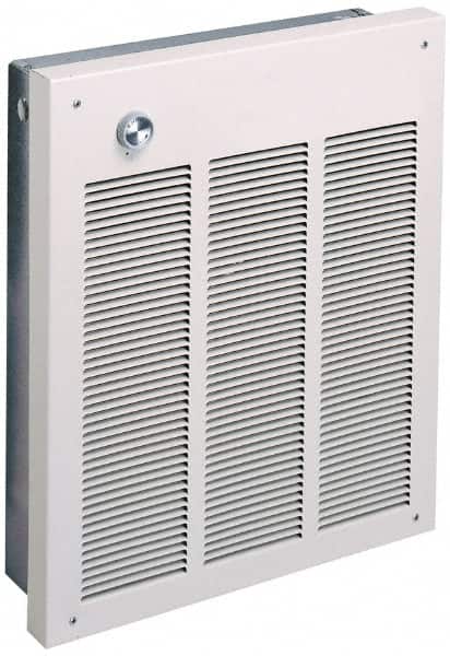 Marley - 208 Volt, 4,000 Watt, 11.1 Amps, 100 CFM, 13,650 Max BTU, Fan Forced Wall Heater - 15-3/4 Wide x 1-3/8 Deep x 19-1/8 High - Exact Tooling