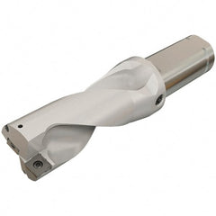 Iscar - 1.13" Max Drill Depth, 2xD, 9/16" Diam, Indexable Insert Drill - 2 Inserts, 3/4" Shank Diam, Straight Shank - Exact Tooling