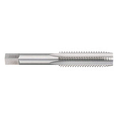 Titan USA - 1/2-13 Plug RH H11 Uncoated High Speed Steel 4-Flute Straight Flute Hand Tap - Exact Tooling